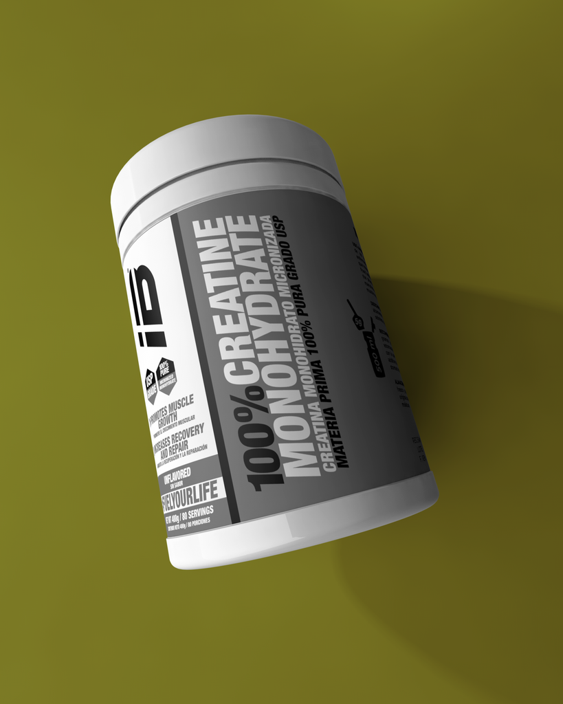 CREATINA MONOHIDRATADA IBSPORTS 100% PURA  x 400 G SIN SABOR