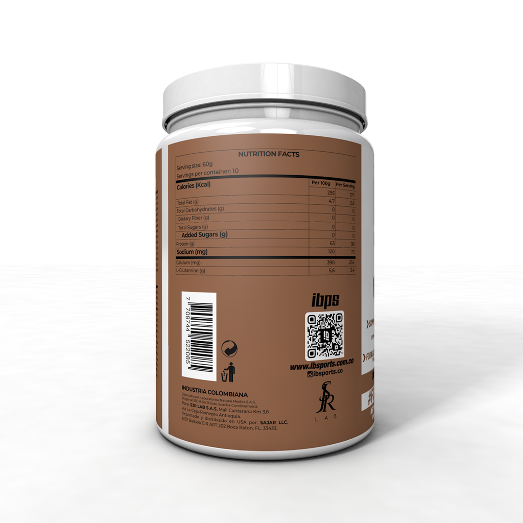 WHEY PROTEIN ISOLATE IBSPORTS  x 600 G SABOR CHOCOLATE