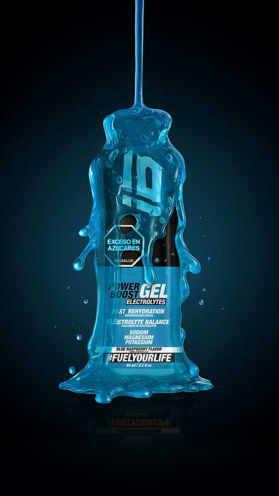 POWER BOOST IBSPORTS GEL ELECTROLITOS x 65 ML SABOR RASBERRY