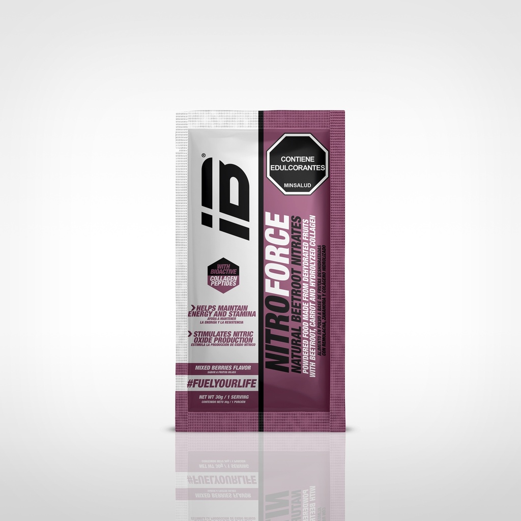 NITROFORCE IBSPORTS (REMOLACHA EN POLVO) SACHET x 30 G SABOR FRUTO ROJOS